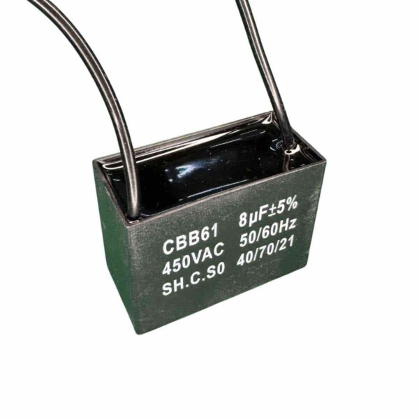 Capacitor Polipropileno Quadrado 450VAC 8MFD