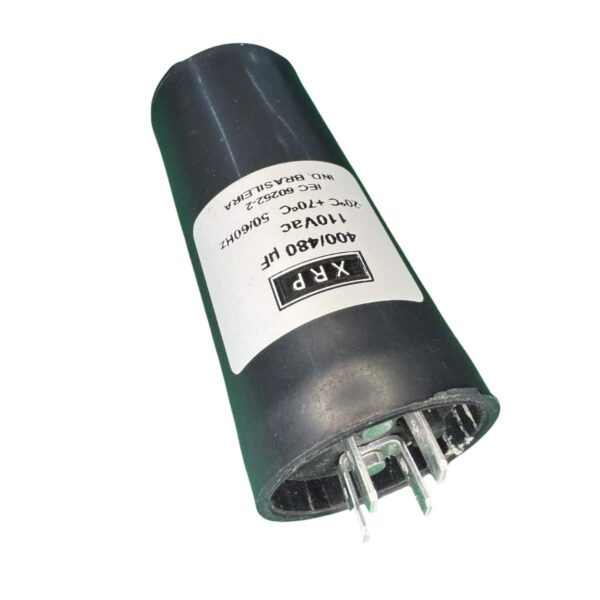 Capacitor 110VAC 400/480MFD Partida de Motor