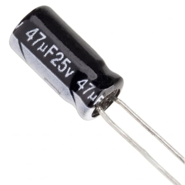 Capacitor Eletrolítico Radial 47uf x 25V