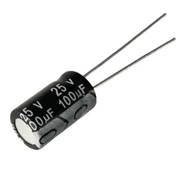 Capacitor Eletrolítico Radial 100uf x 25V