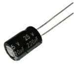 Capacitor Eletrolítico Radial 220uf x 25V